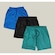 Shorts Wss Elastano - Masculino - 3 Unidades AZUL