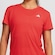 Camiseta adidas Own The Run 3 Listras - Feminina VERMELHO