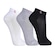 Kit de Cano Curto Meia Lupo com 3 Pares - Feminino PRETO/CINZA