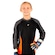 Camisa de Manga Longa Poker Goleiro Invicto - Infantil PRETO/LARANJA