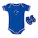 Kit Body + Pantufa do Cruzeiro Torcida Baby Oficial - Infantil AZUL