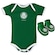 Kit Body + Pantufa do Palmeiras Torcida Baby Oficial - Infantil VERDE