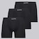 Cueca Lupo Fiber Man - 3 Unidades - Masculino PRETO