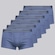 Cueca Sunga Lupo Basic Algodão Com Elastano - 6 Unidades - Masculino AZUL