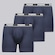 Cueca Puma Boxer Cotton - 3 Unidades - Masculino AZUL ESCURO