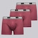 Cueca Puma Boxer Cotton - 3 Unidades - Masculino VERMELHO