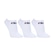 Meia Cano Curto Fila Tripack Lisa - 3 Pares - Masculina BRANCO