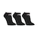 Meia Cano Curto Fila Tripack Lisa - 3 Pares - Masculina PRETO
