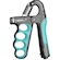 Hand Grip Gold Sports Garra com Carga de 5 a 100 kgs - Mola Aço Carbono com Contador AZUL