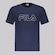 Camiseta Masculina Fila Manga Curta Letter Outline AZUL
