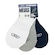 Meia Olympikus Ultra Invisivel Kit - 3 Pares - Feminina BRANCO/CINZA