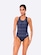 Maiô Speedo Cross Deep Map - Feminino PRETO