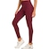 Calça Legging Alto Giro Elástico Personalizado - Feminina VERMELHO