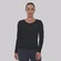 Camiseta Manga Longa Olympikus Essential - Feminina PRETO