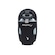 Garrafa Extra Fitletic Mile com Suporte em Neoprene - 240ml PRETO/BRANCO