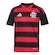 Camisa do Flamengo I 25/26 adidas - Infantil PRETO/VERMELHO