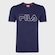 Camiseta Fila Letter Outline - Masculina AZUL ESC/BRANCO