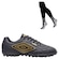 Kit Chuteira Society Umbro Class Footballer e Meião - Adulto PRETO/OURO