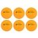 Bola de Tênis de Mesa Fort 3 Estrelas - Pack com 6 Bolinhas LARANJA