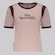 Camiseta Fila Ribbed Letter Retrô - Feminina ROSA