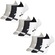 Meia Puma Masculinas Sapatilhas Esportivas 9 Pares - Masculina PRETO/BRANCO