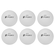 Bolinhas de Tênis de Mesa Fort 2 Estrelas - Pack com 6 Bolas BRANCO