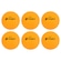 Bolinhas de Tênis de Mesa Fort 2 Estrelas - Pack com 6 Bolas LARANJA