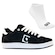 Tênis Qix Combat Suede + Par de Meia - Masculino PRETO/BRANCO