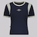 Camiseta Fila Ribbed Letter Retrô - Feminina AZUL ESCURO