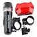 Kit Farol Lanterna LED DK Bike Bicicleta Traseira e Dianteira PRETO