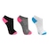 Meia Cano Invisível Olympikus Treino - 3 Pares - Unissex BRANCO/PRETO