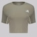 Blusa Cropped adidas Essentials 3 Stripes - Feminina VERDE