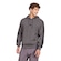 Blusão de Moletom Masculino adidas com Capuz 3 Stripes CINZA/PRETO
