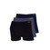 Cueca Boxer Hoahi 3X1 Algodão - 3 Unidades - Masculina AZUL ESC/CINZA