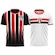 Camisa São Paulo Stencil + Romper Braziline - Masculino PRETO/BRANCO