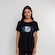 Camiseta do Santos Surf Center Oficial Escudo Feminina PRETO