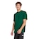 Camiseta Malha Simples Essentials Três Listras - adidas - Homem VERDE ESCURO