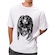 Camiseta Oakley Masculina Skull Medusa SS Tee Casual Masculino BRANCO/PRETO