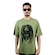 Camiseta Oakley Masculina Skull Medusa SS Tee Casual Masculino VERDE ESCURO
