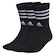 Meia adidas 3 Stripes Cano Longo - Unissex - 3 Pares PRETO