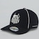 Boné Infantil do Santos Supercap Americano Aba Curva PRETO