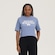 Camiseta New Balance Cropped Heritage - Feminina AZUL