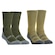Meia Caano Alto Invictus Tática Action Air - 02 Pares - Unissex VERDE/MARROM CLA