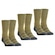Meia Cano Alto Invictus Tática Action Air - 03 Pares - Unissex MARROM CLARO