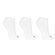 Meia Masculina Olympikus Cano Curto - 3 Pares BRANCO