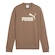 Blusão de Moletom Infantil Puma Ess Logo Crew MARROM