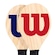Kit Frescobol Wilson com 2 Raquetes e 1 Bola AZUL
