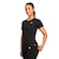 Camiseta Feminina adidas Own The Run 3 Listras PRETO/BRANCO