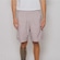 Bermuda Masculina Champion Recorte Furos Espat CINZA ESCURO/BRANCO