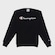 Blusão de Moletom Masculina Champion Logo Bordado Tecido Grosso PRETO